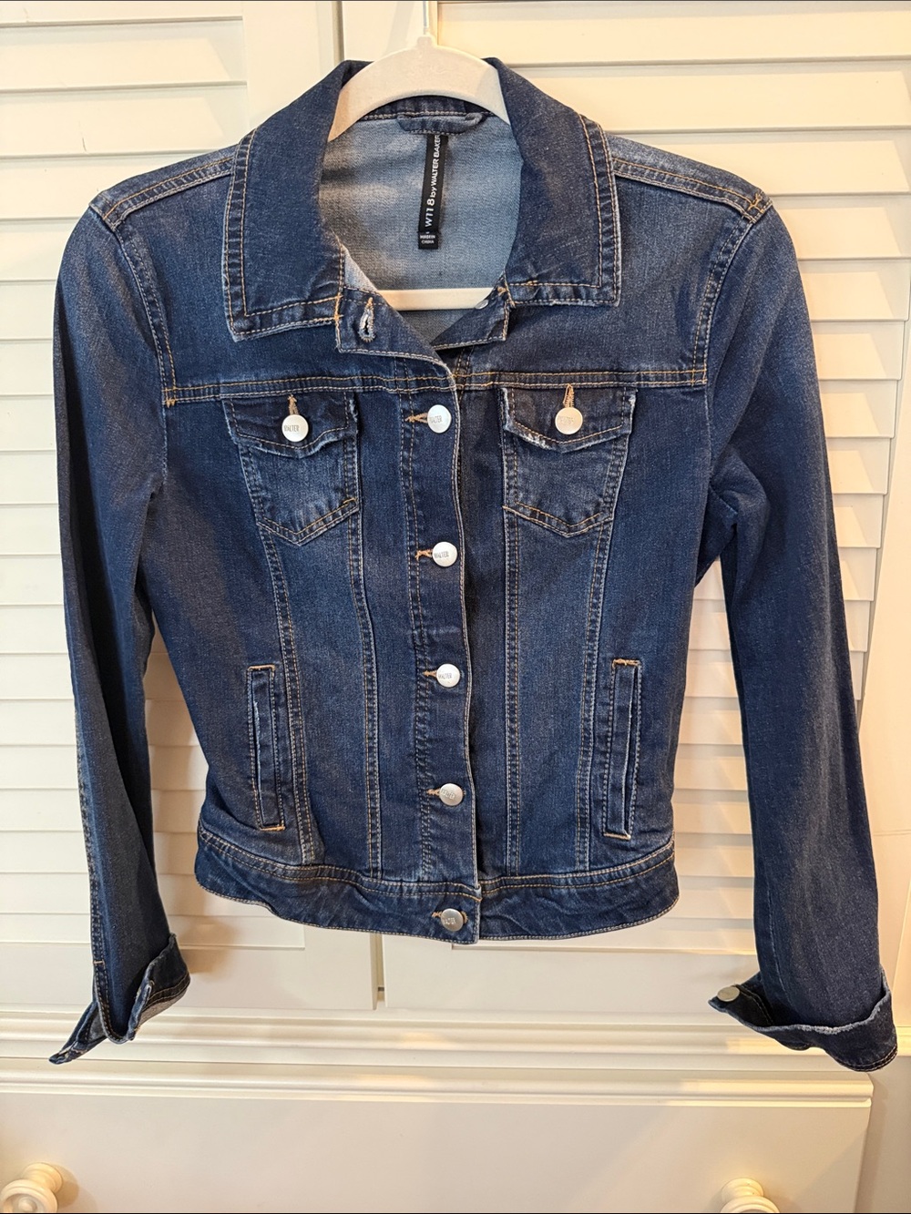 Classic Dark Blue Denim Jacket